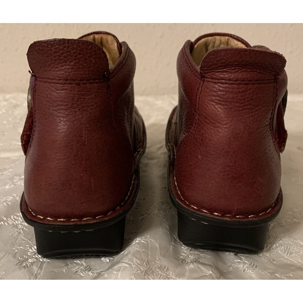 Alegria PG Lite Ankle Boot Womans 8.5 37 Maroon Leather - Picture 3 of 14